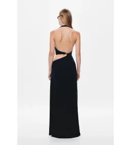 Misha Devon Cupro Maxi Dress in Black Size 8 for rent on The Volte - image 3