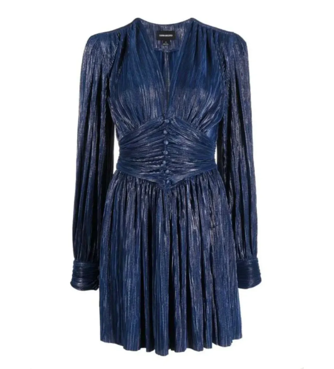 Sabina Musayev Shaya Mini Dress Blue Size S/AU 8 -New with tags – Buy for rent on The Volte - main image