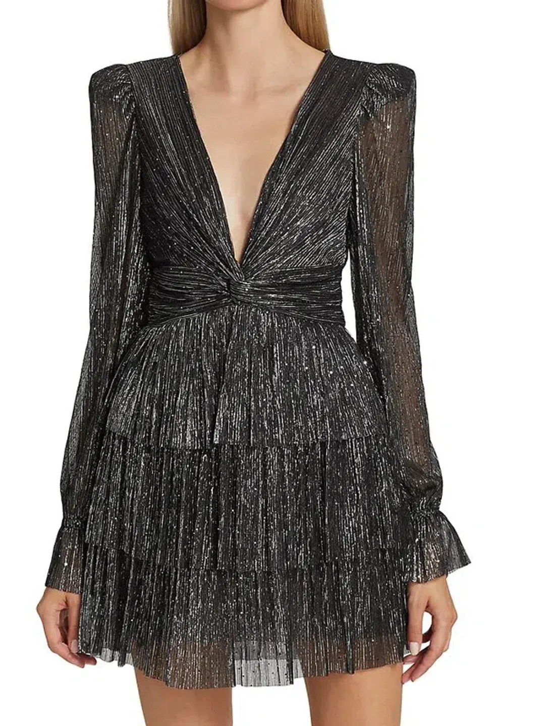 Sabina Musayev Felicie Mini Dress in Black Size 10 for rent on The Volte - main image