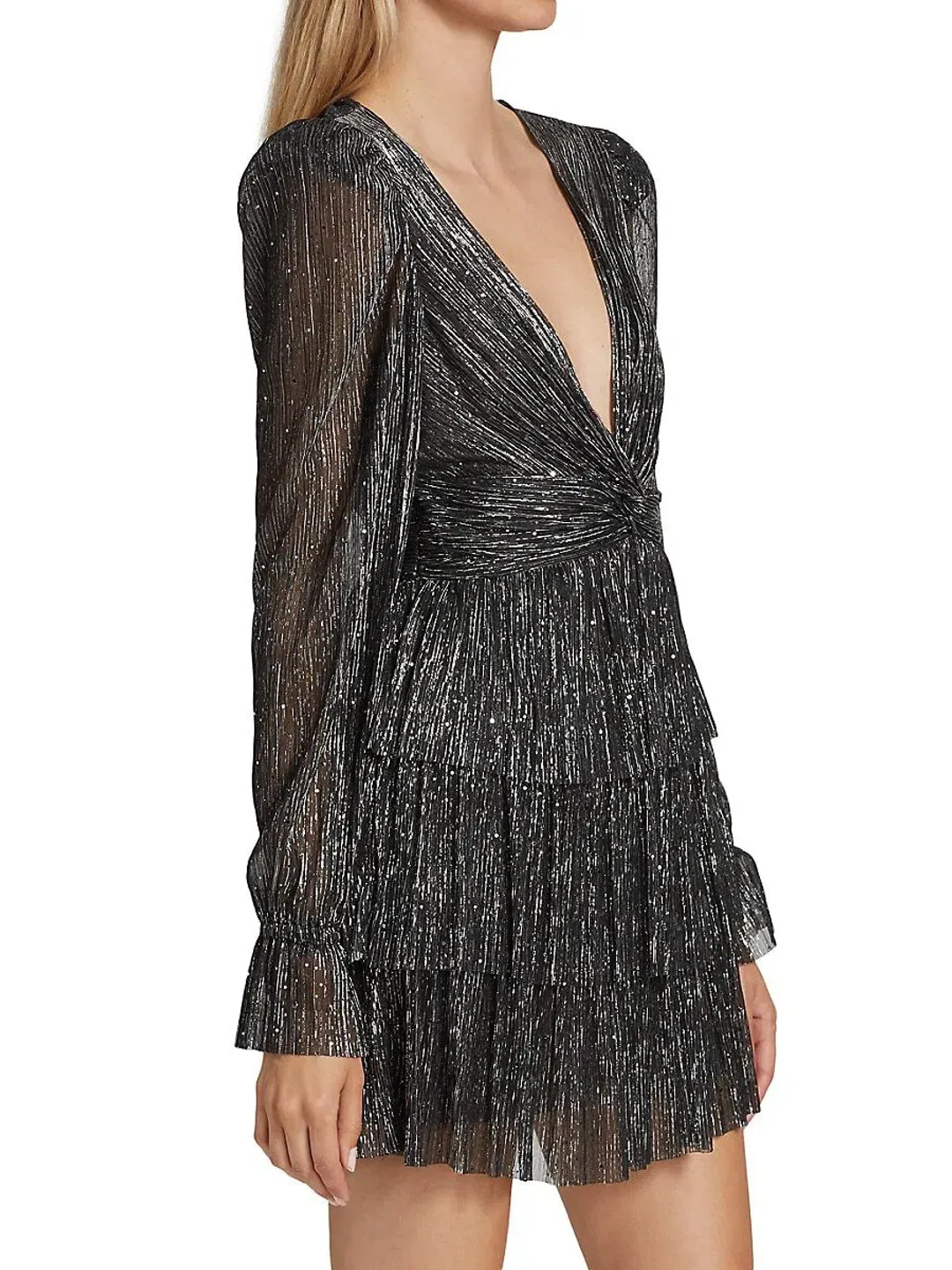 Sabina Musayev Felicie Mini Dress in Black Size 10 for rent on The Volte - main image