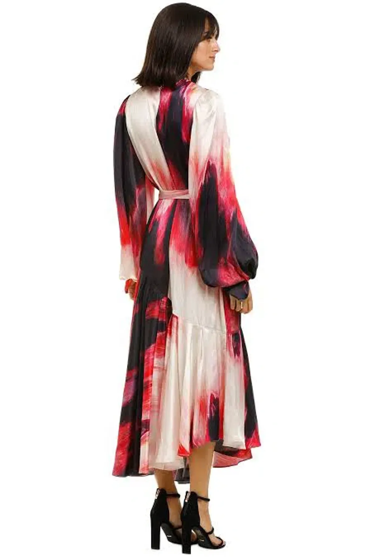 AJE Helena Silk Dye Maxi Dress In Miami Dye Size M/ AU 10 - Image 2
