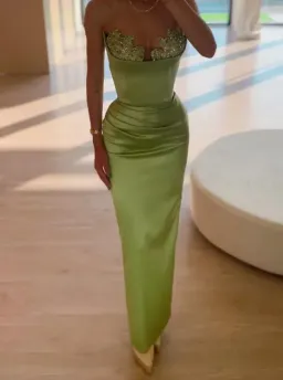 Lia Green Gown Size 8 for rent on The Volte - image 1
