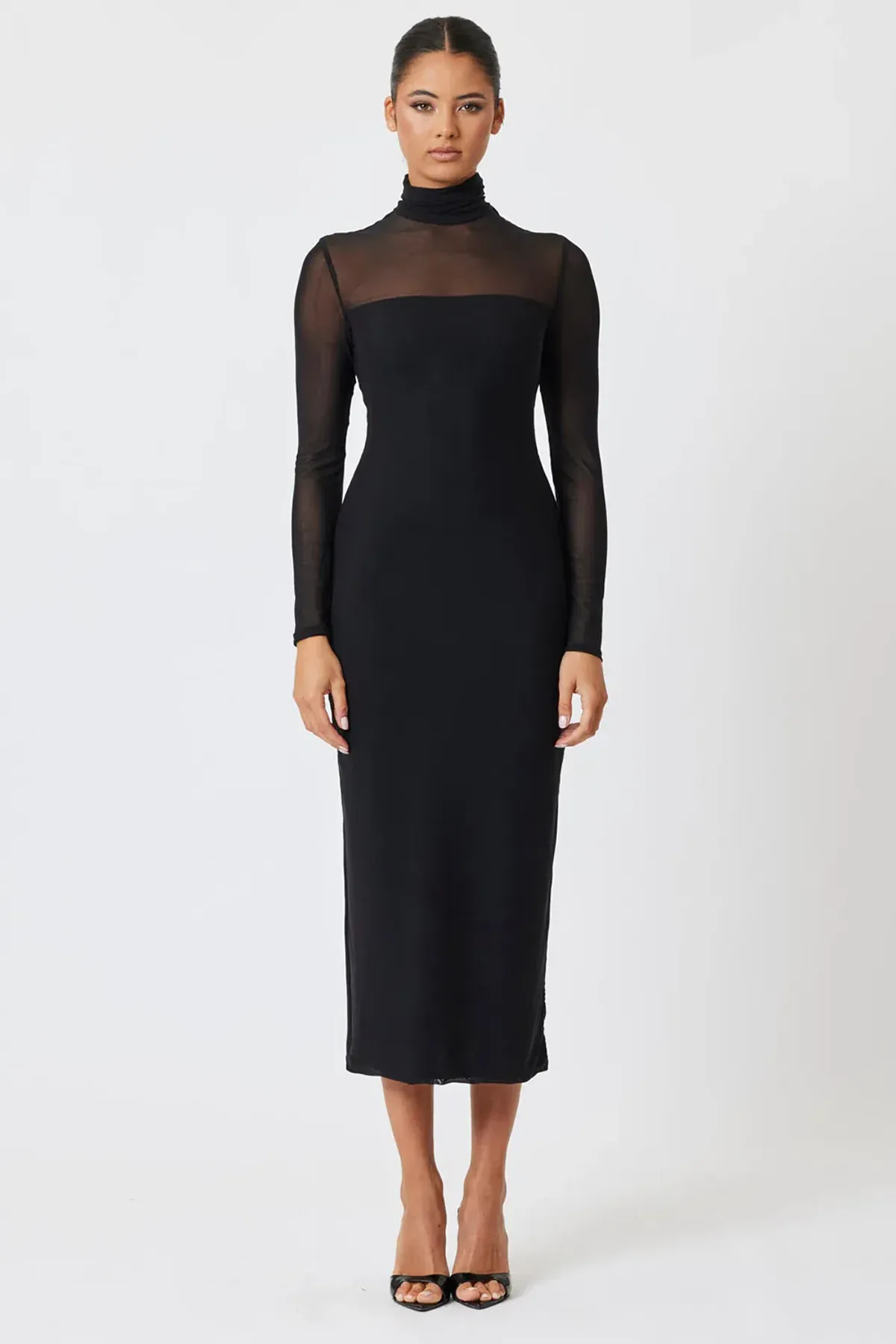 Bianca and Bridgett Olivia Midi Dress Black Size 14 - Image 1