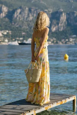 Sabo Skirt Calabria Halter Maxi Dress in Scout Floral Size S AU 8 for rent on The Volte - image 3