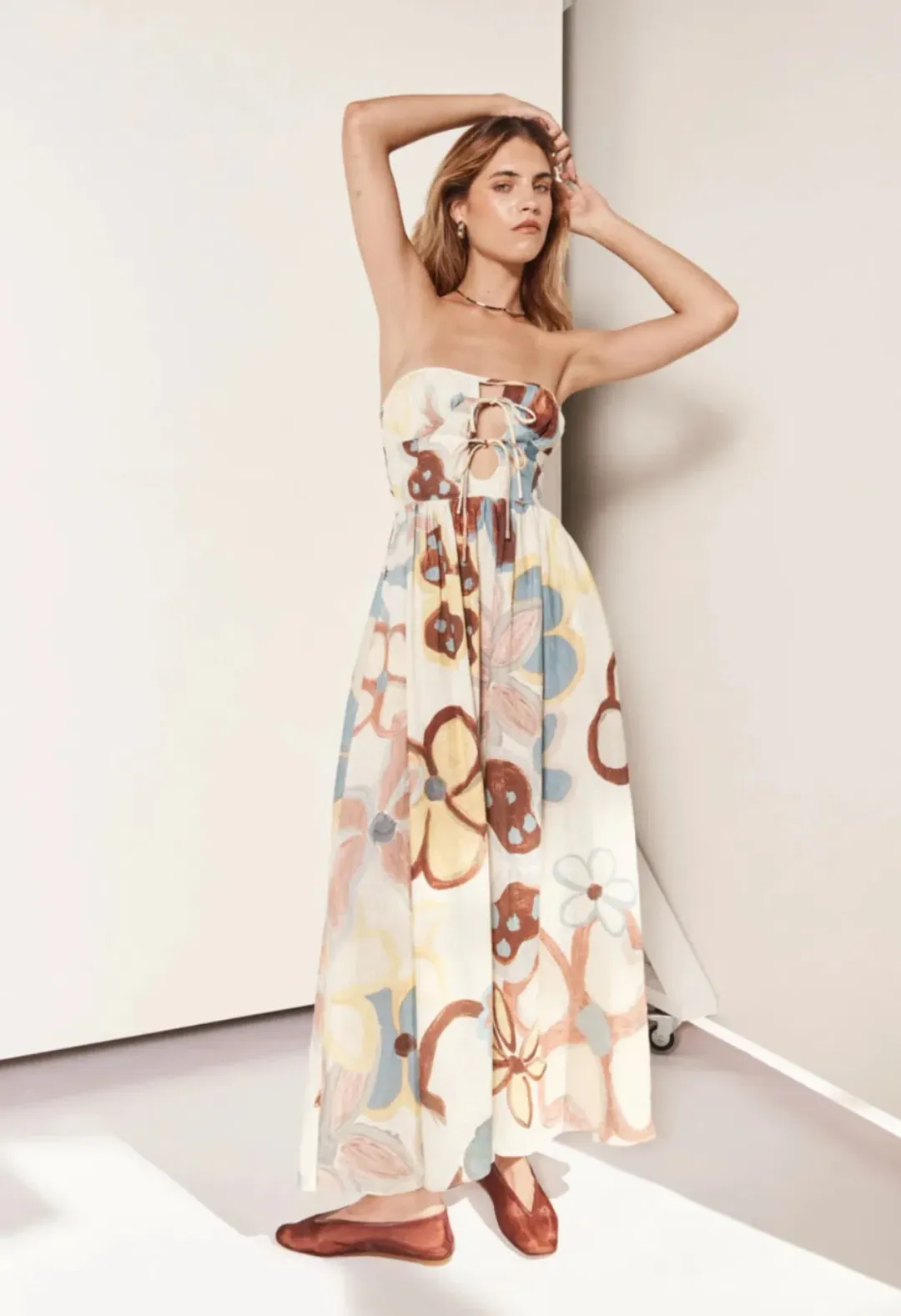 VRG GRL Soul Maxi Dress Floral Size 8 for rent on The Volte - main image