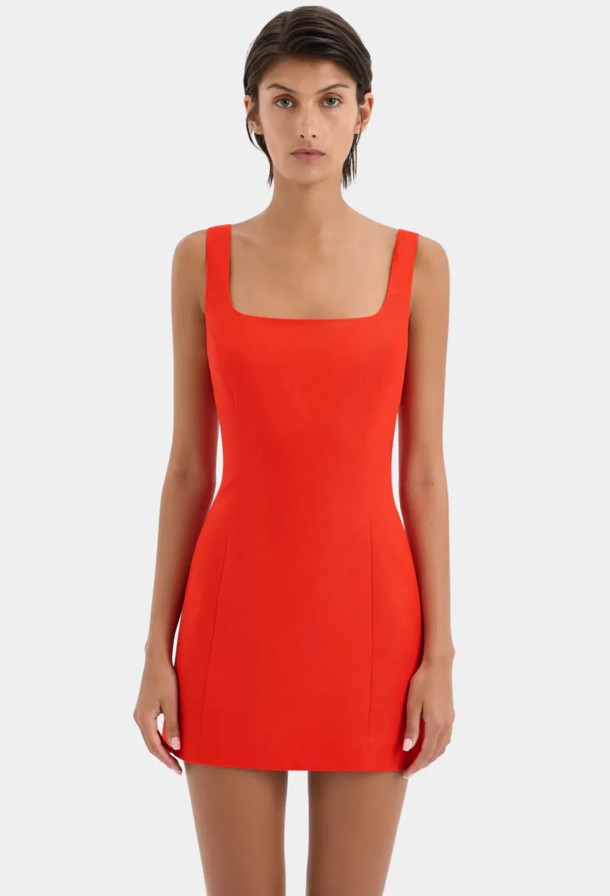 Sir Iris Linen Mini Dress - Scarlet (small) - Image 4