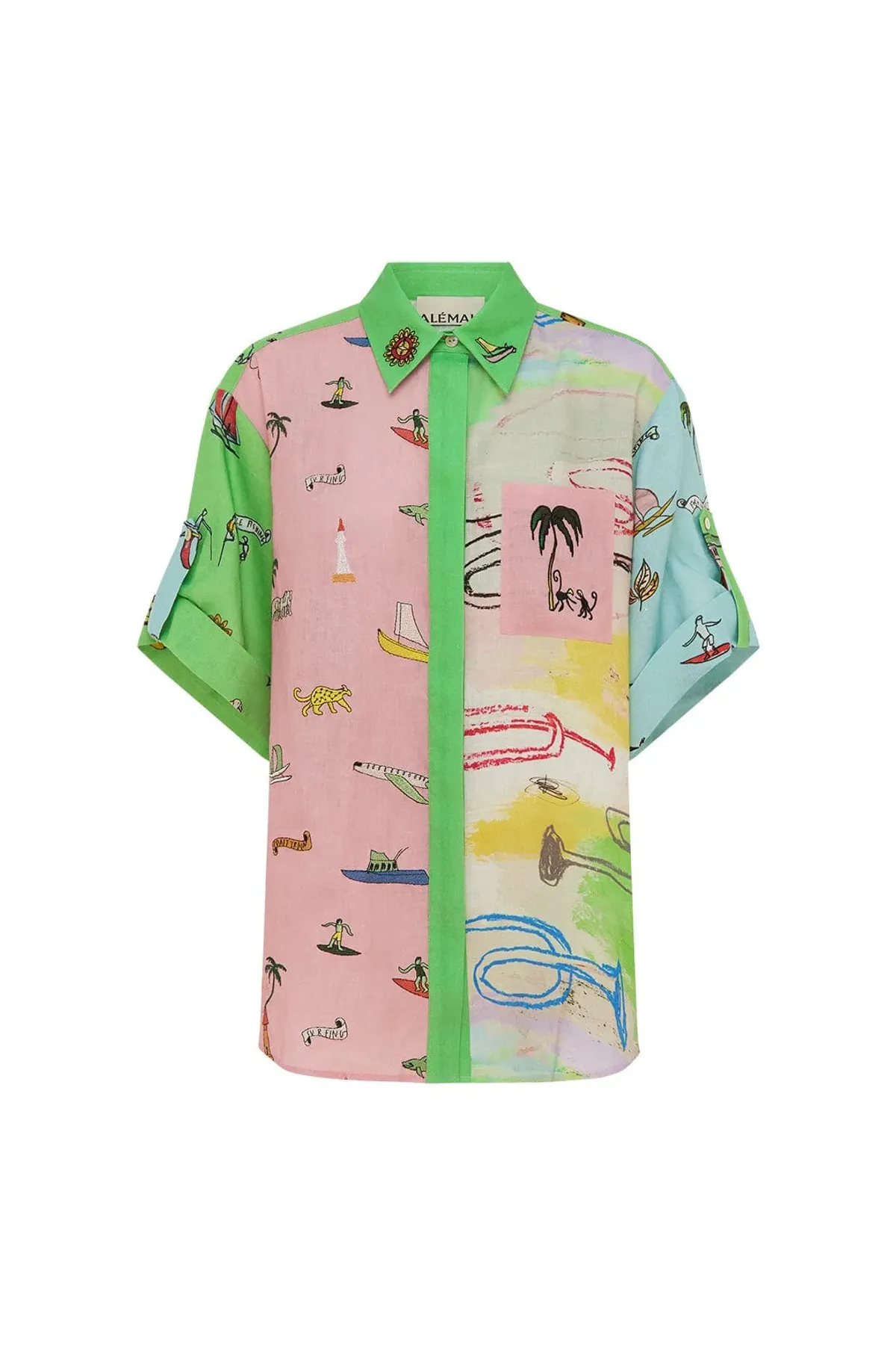 Alemais Jet Shirt Print Size 8 - Image 6