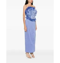 Aje Kira Midi Dress Blue Size 10 for rent on The Volte - image 2