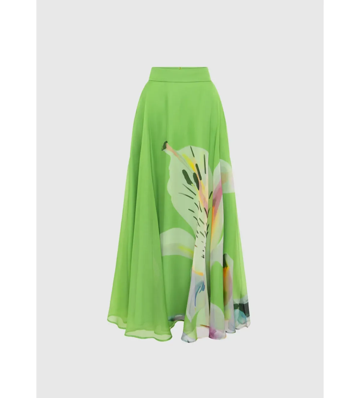 Leo Lin Indie Sleeve Top Valeria Skirt Set Lily Print in Parakeet Size 8 - Image 2
