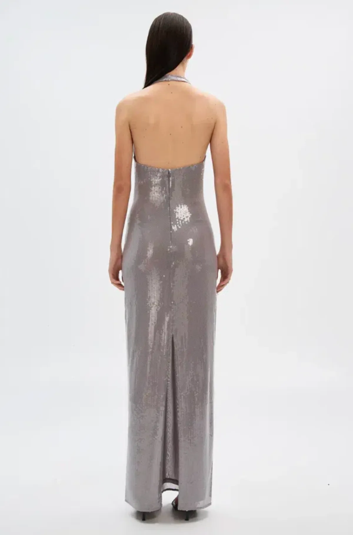 Misha Alusia Sequin Maxi Dress Size 8 - Image 3
