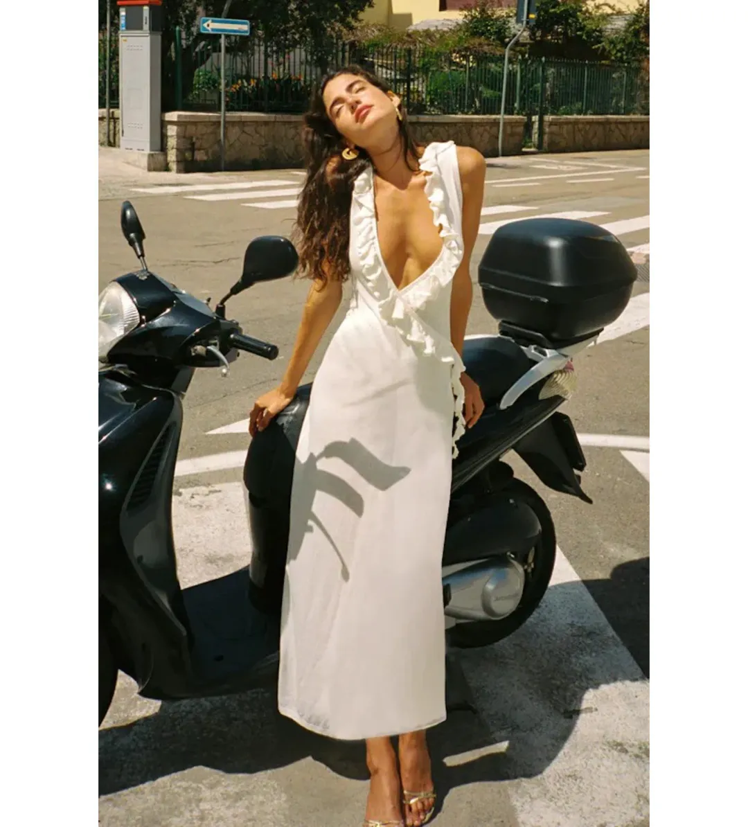 Asta Resort Antonella Maxi Dress Blanca Size AU 8 for rent on The Volte - main image