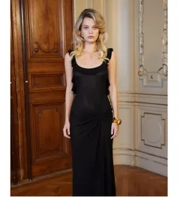 Asta Resort Elise Maxi Dress in Black Size 8 for rent on The Volte - image 2