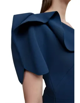 Acler Rogeron Midi Dress Sea Blue Size 8 for rent on The Volte - image 4