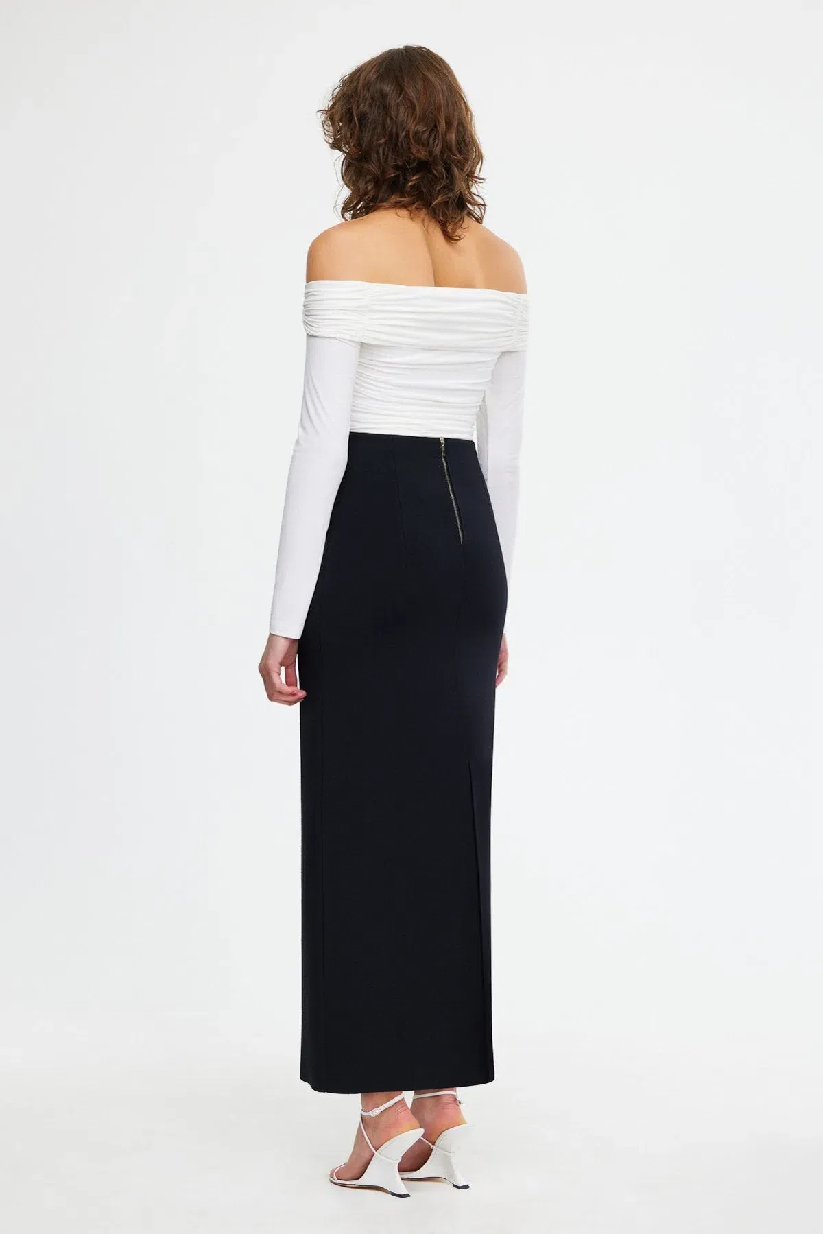 ACLER Heydon Midi Skirt Black Size 10 - Image 3