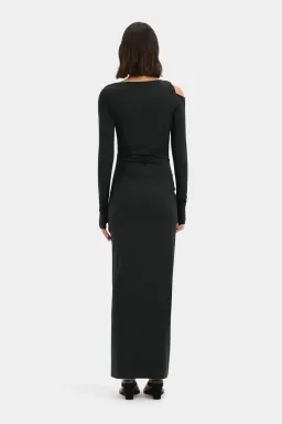 Sir the Label Elm Long Sleeve Midi Dress in Black Size 8 for rent on The Volte - image 2