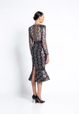 Zhivago Mokai Nights Midi Dress in Multi Size 8 for rent on The Volte - image 2