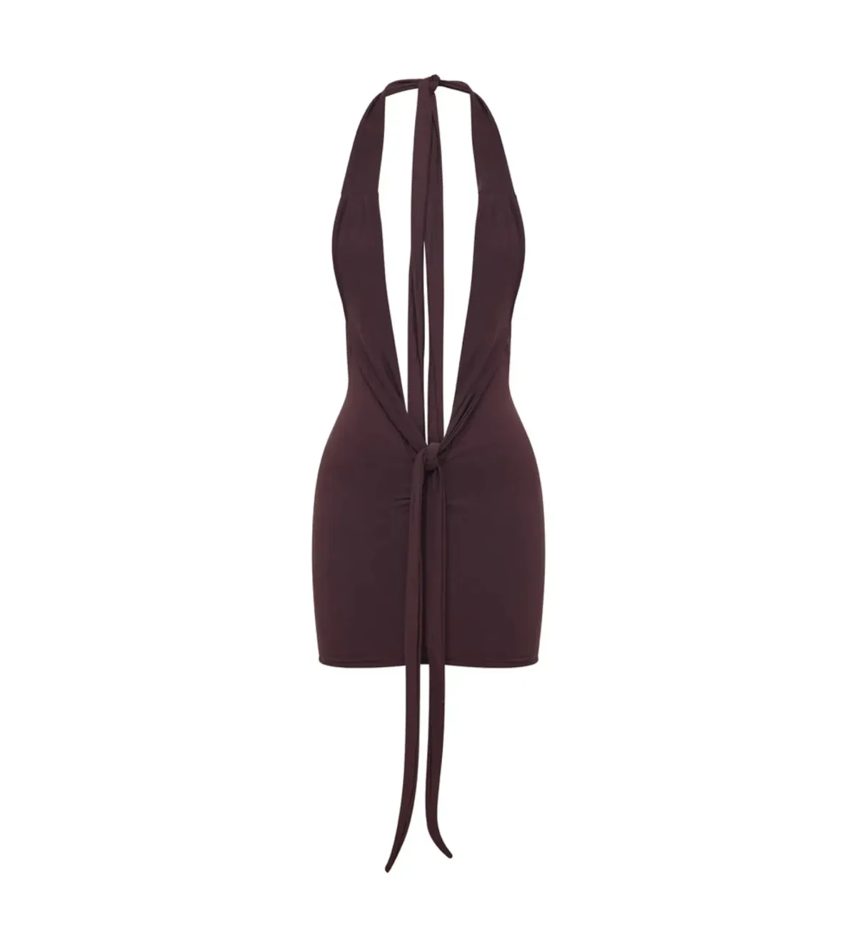 Saboa Studios Bembe Mini Dress in Espresso Size M/AU10 - Image 5