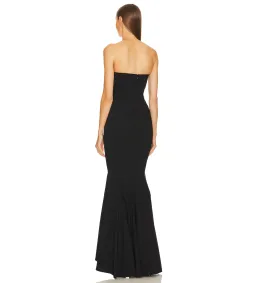 Michael Costello Billie Gown in Black Size M/AU10 for rent on The Volte - image 3