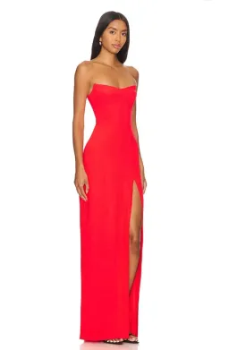 Amanda Uprichard Ivy Maxi Gown Crimson Size XS / Size 6 for rent on The Volte - image 2