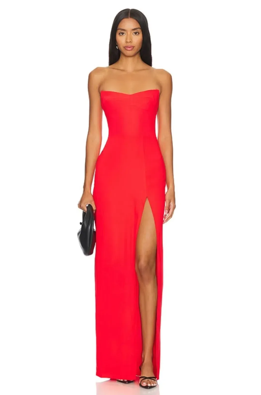 Amanda Uprichard Ivy Maxi Gown Crimson Size L / Size 12 for rent on The Volte - main image