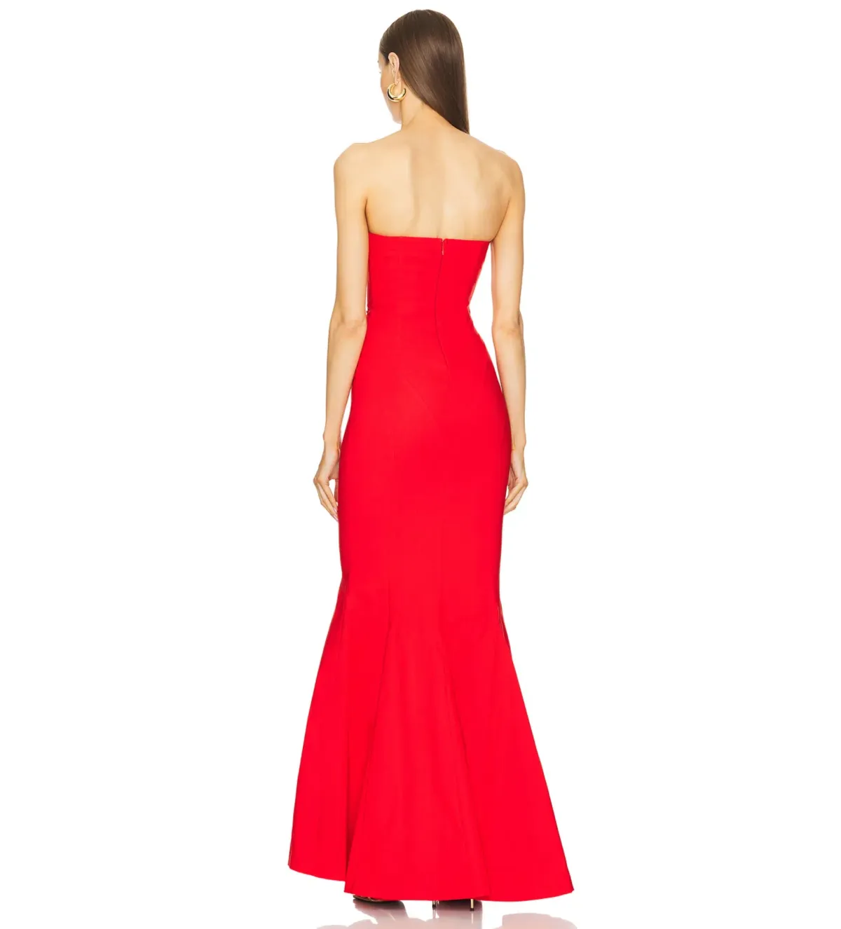 Michael Costello Billie Gown Red Size XS/AU 6 - Image 3