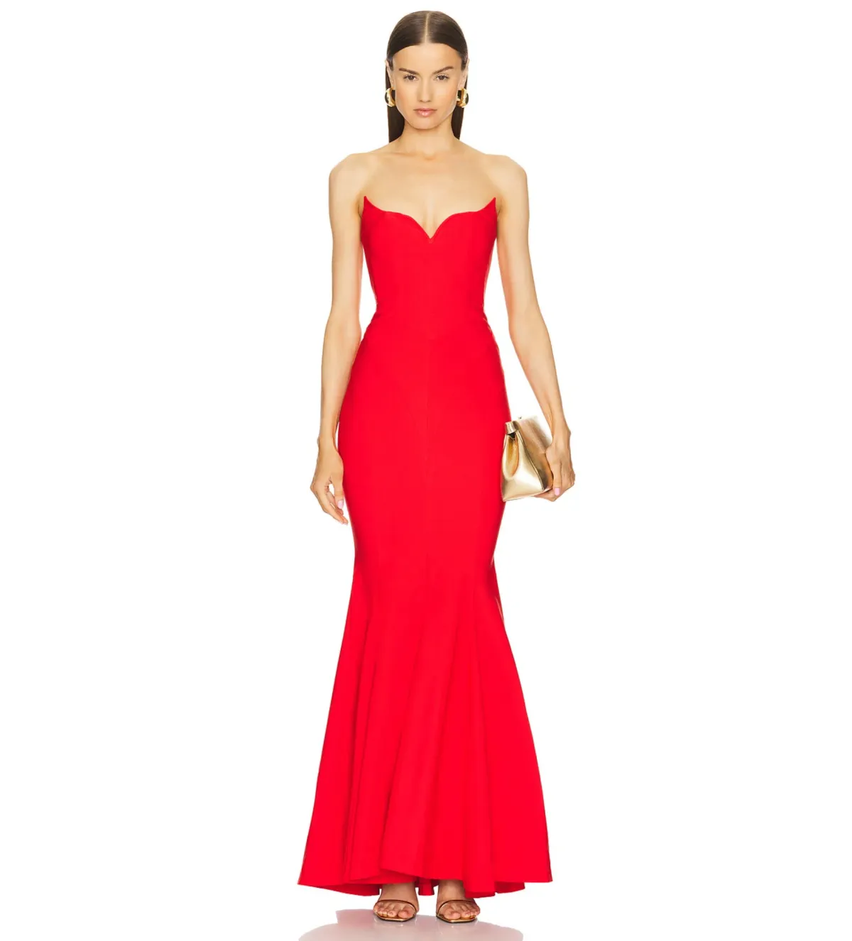 Michael Costello Billie Gown Red Size M/AU 10 - Image 1