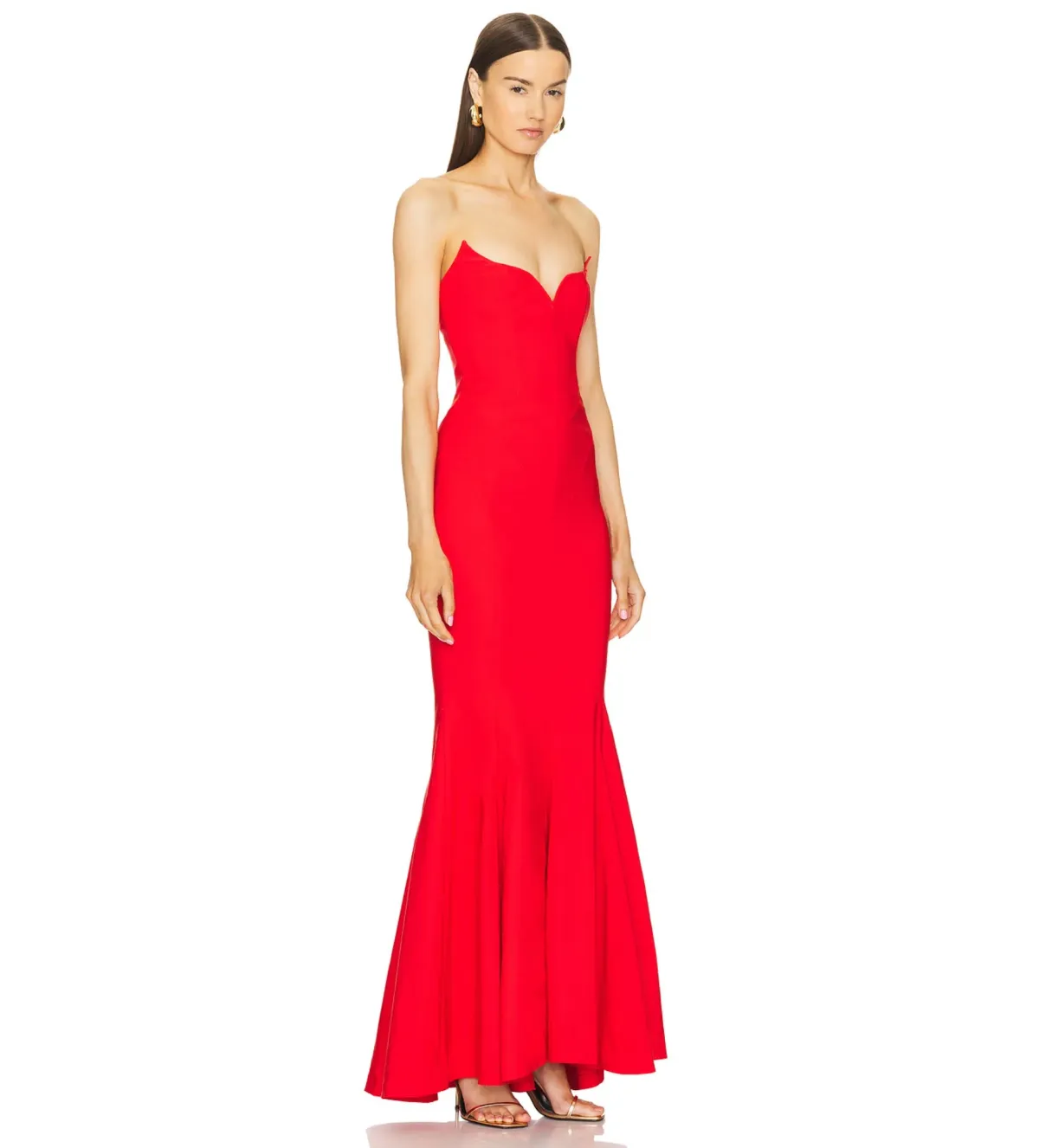 Michael Costello Billie Gown Red Size M/AU 10 - Image 2