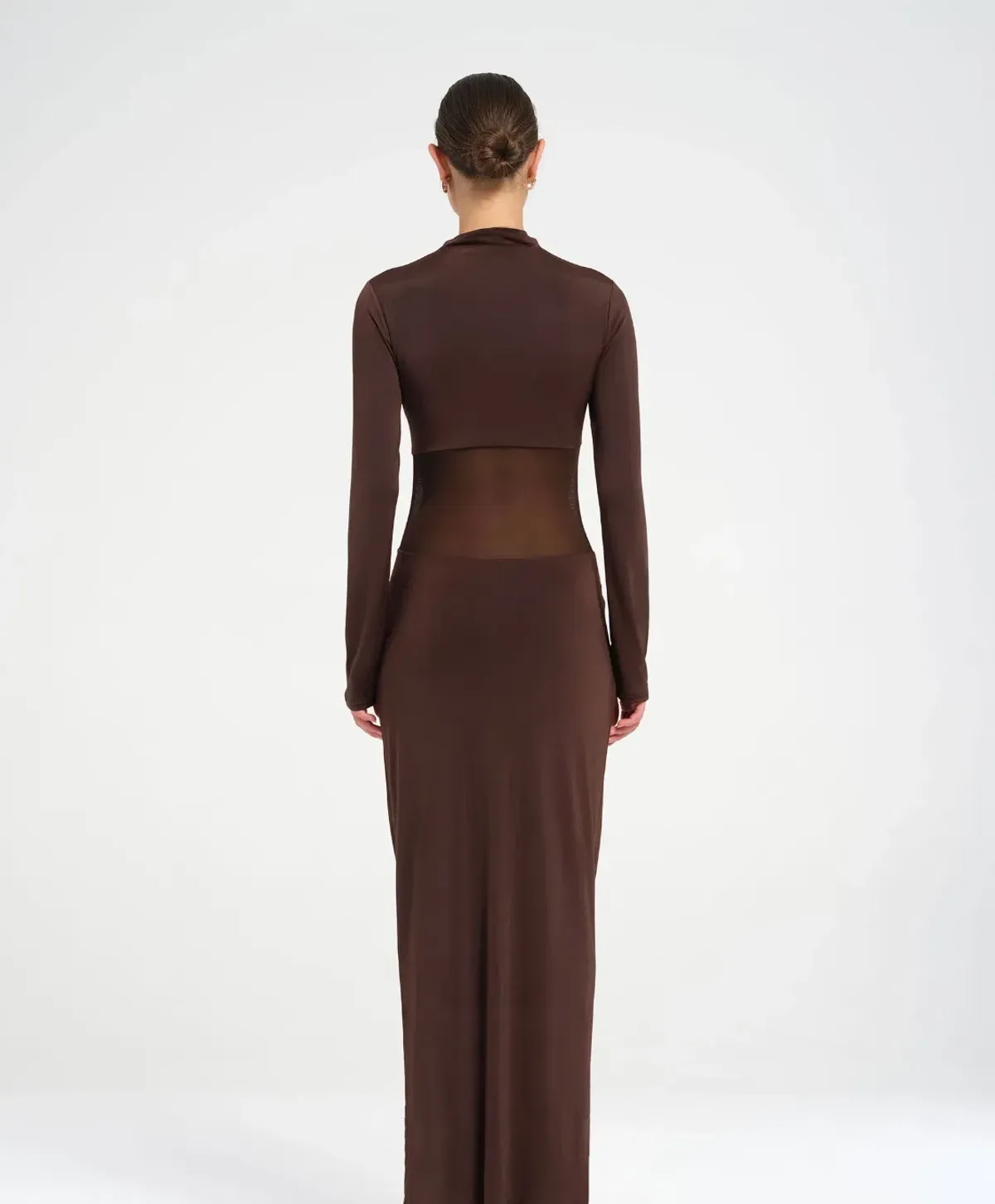 BENNI Dora Maxi Dress Chocolate Size S AU 8 - Image 3