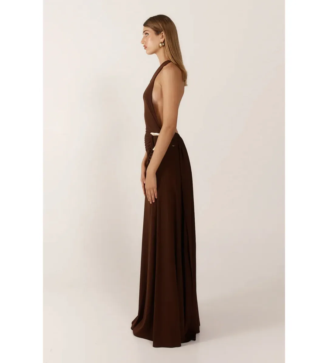 Ance Gria Gaia Gown Brown Size M AU 10 for rent on The Volte - main image