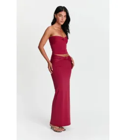 Sasha Therese Naya Top and Mila Maxi Skirt Set Cherry Red Size M AU 10 for rent on The Volte - image 2