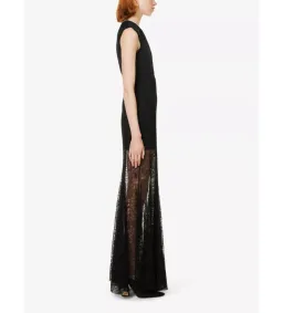 Camilla and Marc Angelo Lace Skirt Woven Maxi Dress Black Size AU 10 for rent on The Volte - image 2