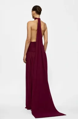 Effie Kats Verity Gown Burgundy Size 8 for rent on The Volte - image 4