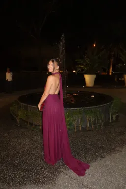 Effie Kats Verity Gown Burgundy Size 8 for rent on The Volte - image 3