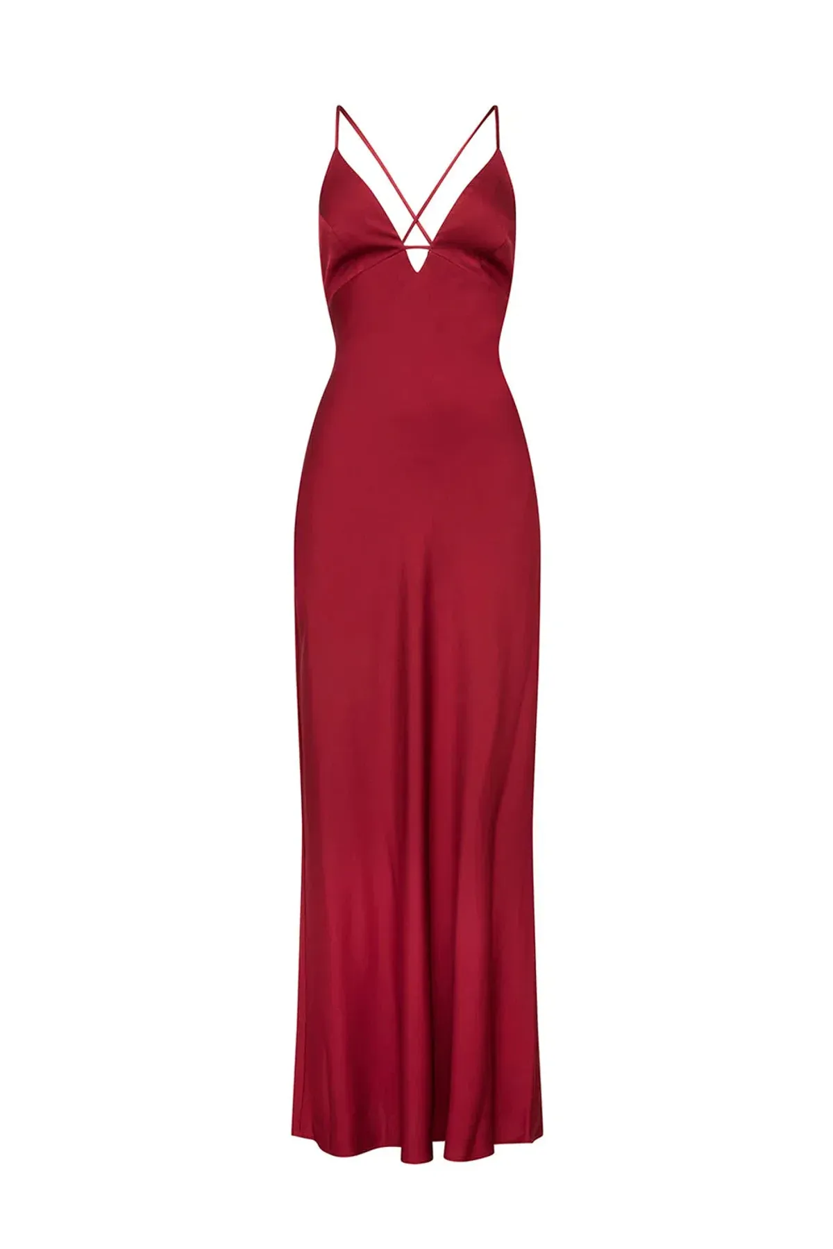 Manning Cartell Time to Shine Slip Maxi Dress Cranberry Red Size AU 12 - Image 3