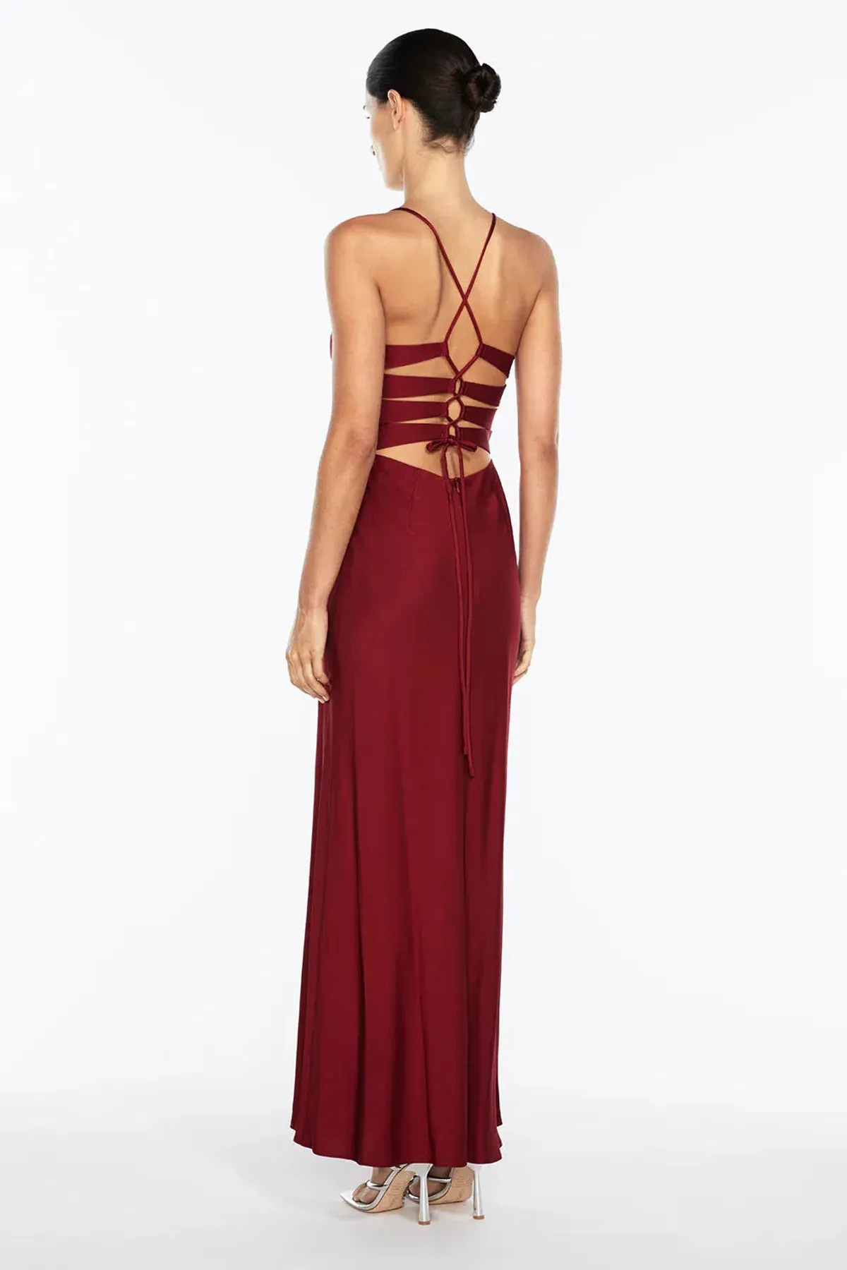 Manning Cartell Time to Shine Slip Maxi Dress Cranberry Red Size AU 4 - Image 2