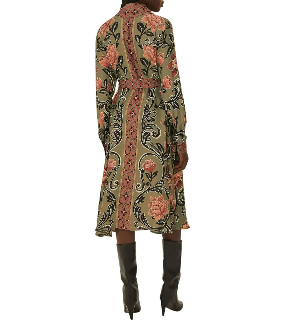 Farm Rio Arabesque Midi Dress Floral Green Size 18/L for rent on The Volte - main image