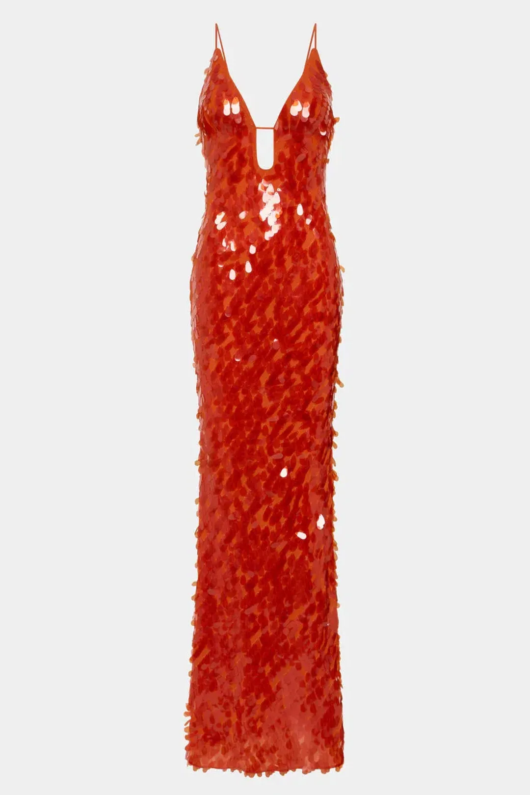 Misha Sapphire Sequin Maxi Dress In Red Size 12/L for rent on The Volte - main image