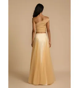 Arcina Ori Violetta Top and Maxi Skirt Set Gold Size XS AU 6 for rent on The Volte - image 4