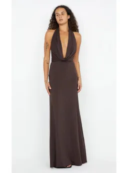 Bec and Bridge Nessie Maxi Dress in Brown Size AU 8 for rent on The Volte - image 1