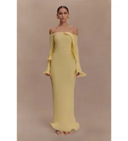 Meshki Sandrine Dress Lemon Size 12 for rent on The Volte - image 1