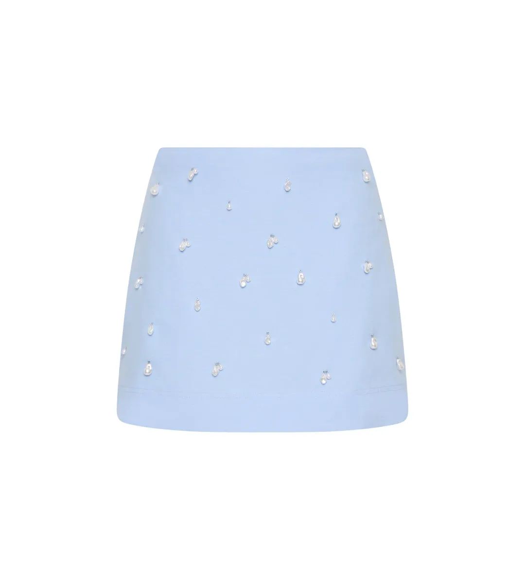 Aje Akoya Crop Top Size AU 4 and Mini Skirt Size AU 6 Set Cornflower Blue for rent on The Volte - main image