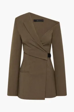 SIR the Label Sartoria Mini Dress Chocolate Marle Size 8 for rent on The Volte - image 5