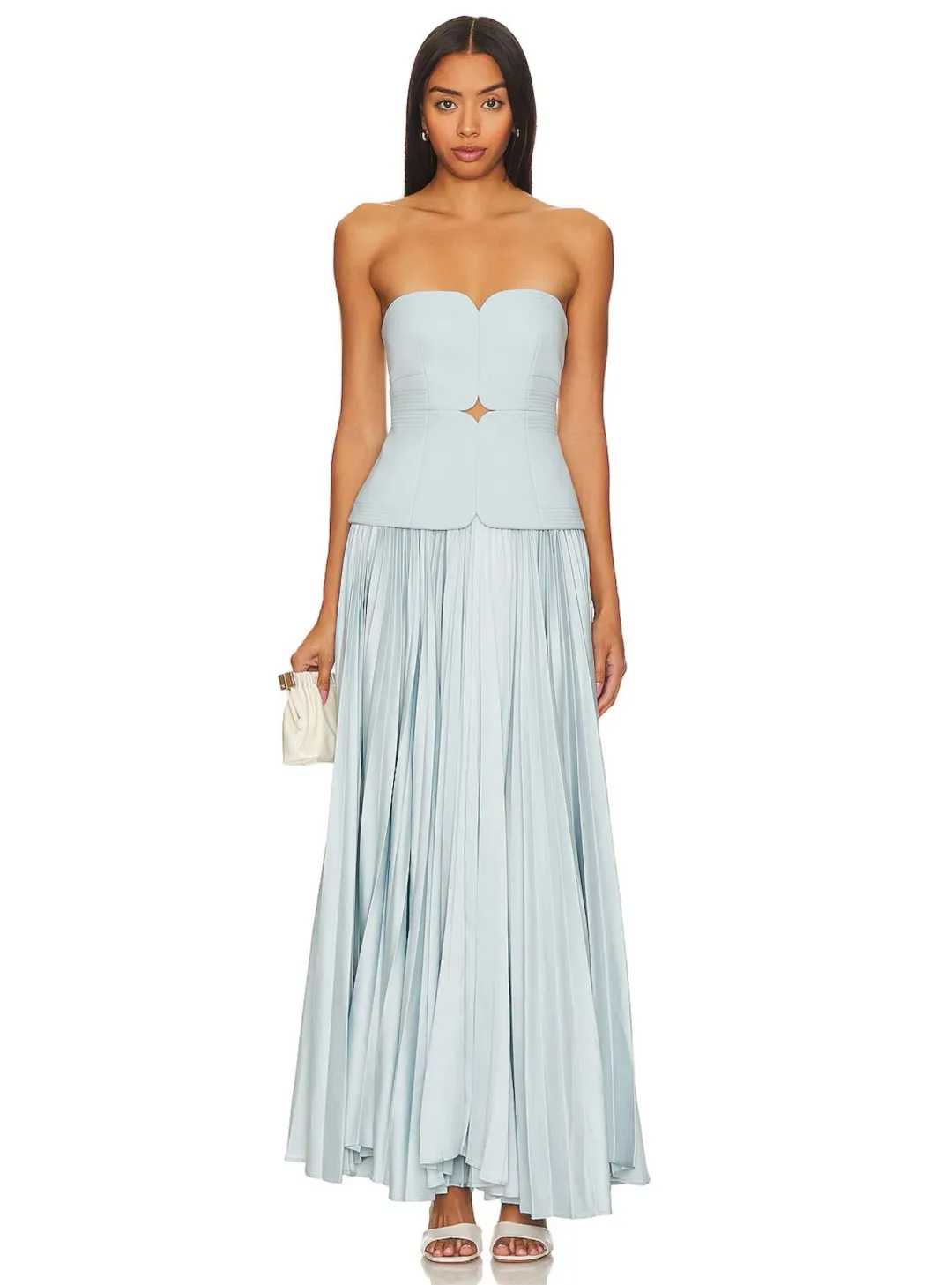 Acler Avonlea Midi Dress Celeste Blue Size 10 for rent on The Volte - main image