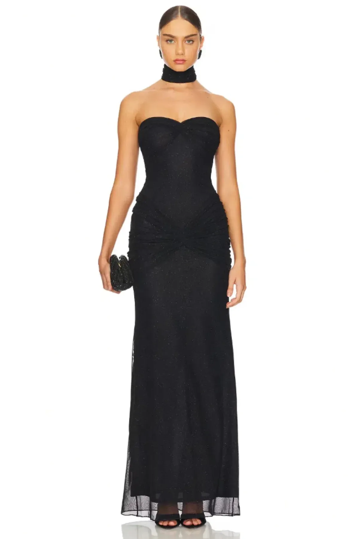 Mirror Palais Black Starlite Maxi Dress Size AU 10 - Image 1