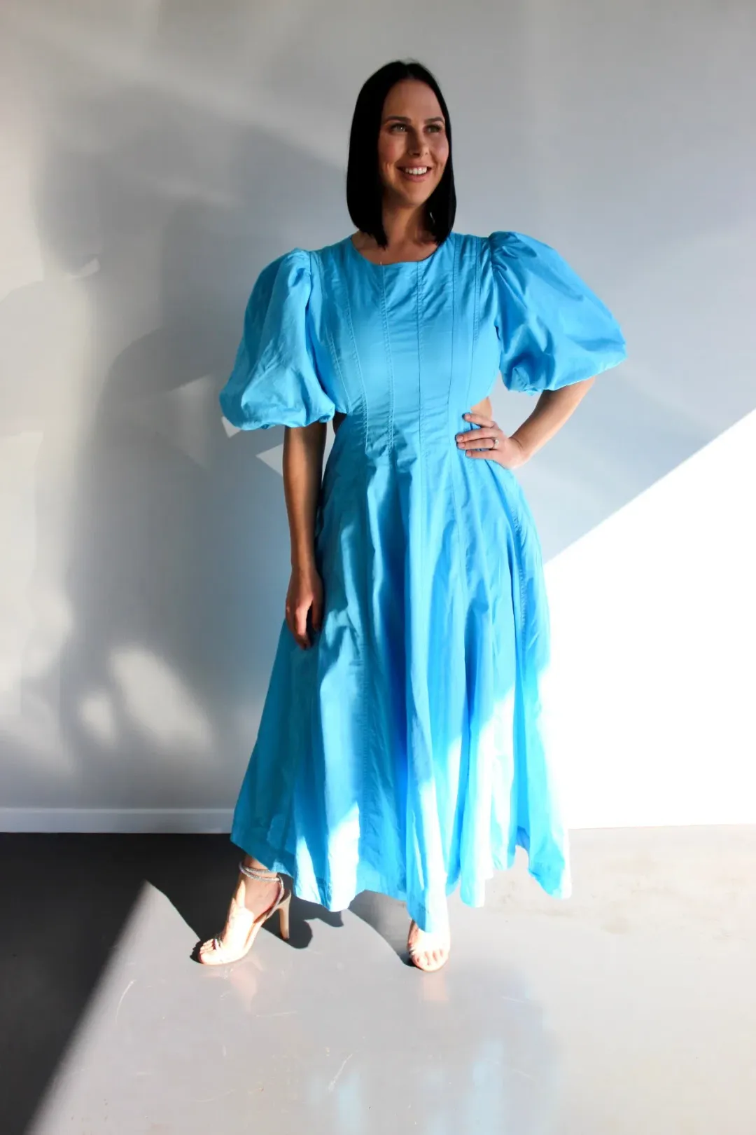 Aje Fallingwater Cut Out Midi Dress Size 14 for rent on The Volte - main image