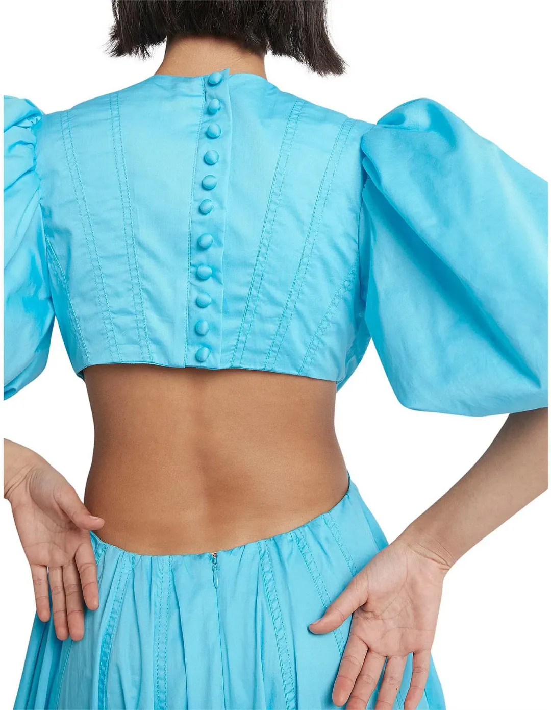 Aje Fallingwater Cut Out Midi Dress Size 14 for rent on The Volte - main image