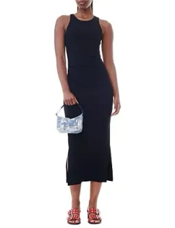 Ganni Soft Cotton Rib Tank Top Maxi Dress Size 8/S for rent on The Volte - image 2