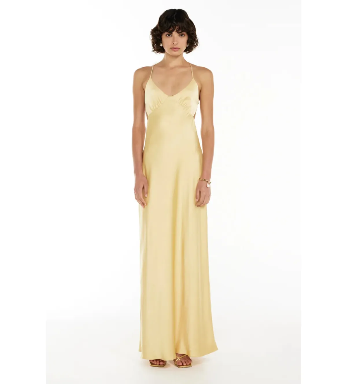 Manning Cartell Saturation Point Slip Dress Custard Size 8 - Image 2