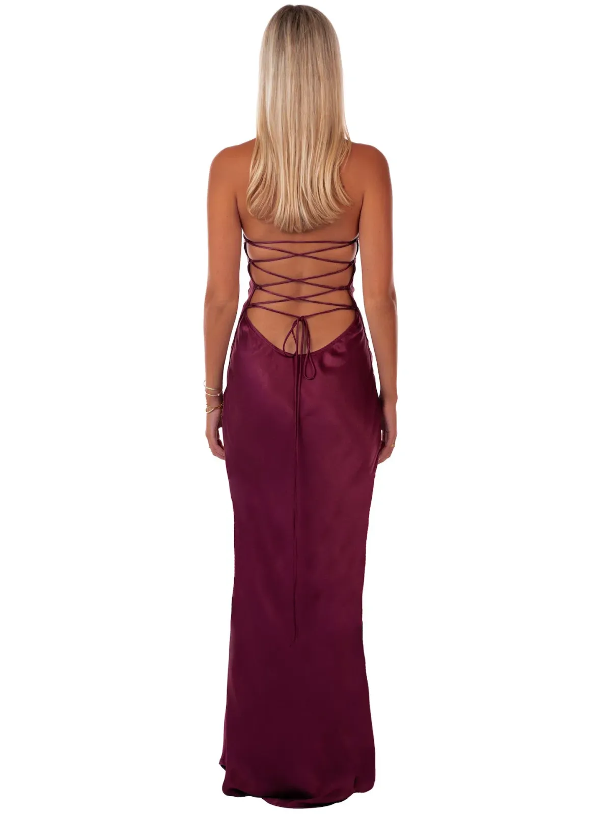I Am Delilah Jade Maxi Dress in Berry Size M AU 10 - Image 3