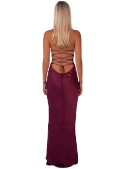 I Am Delilah Jade Maxi Dress in Berry Size M AU 10 for rent on The Volte - image 3